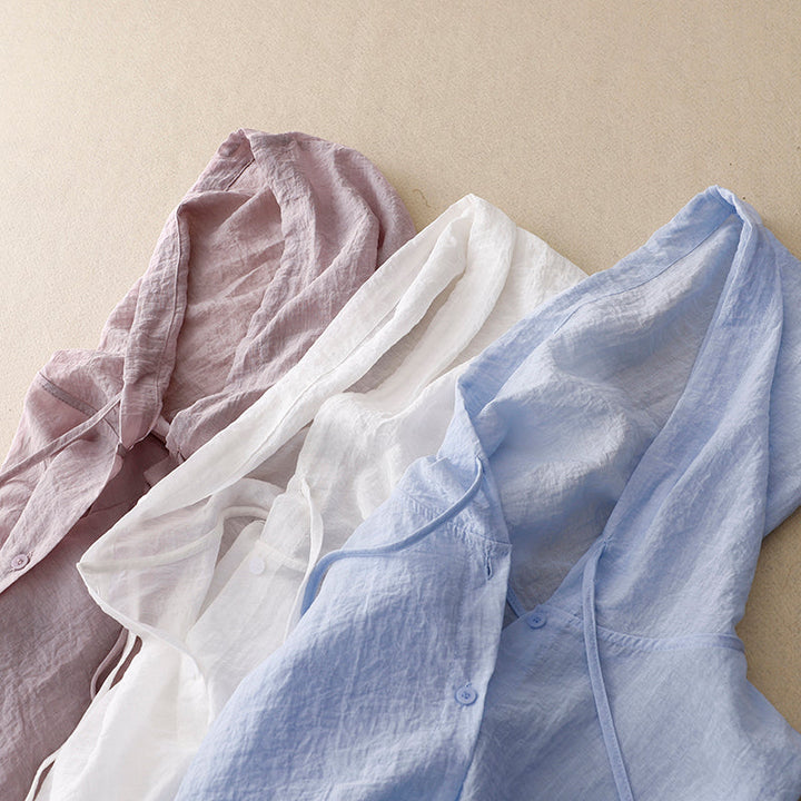 Victoria | Lightweight Hoodie with Buttons