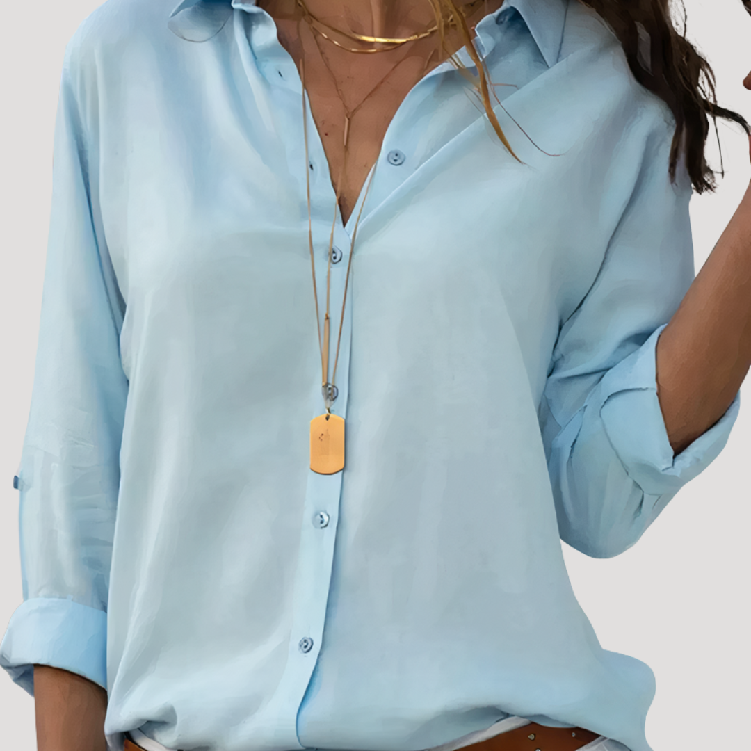 Adrienne | Women's Button Down Long Sleeve Blouse