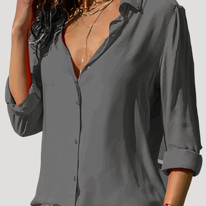 Adrienne | Women's Button Down Long Sleeve Blouse