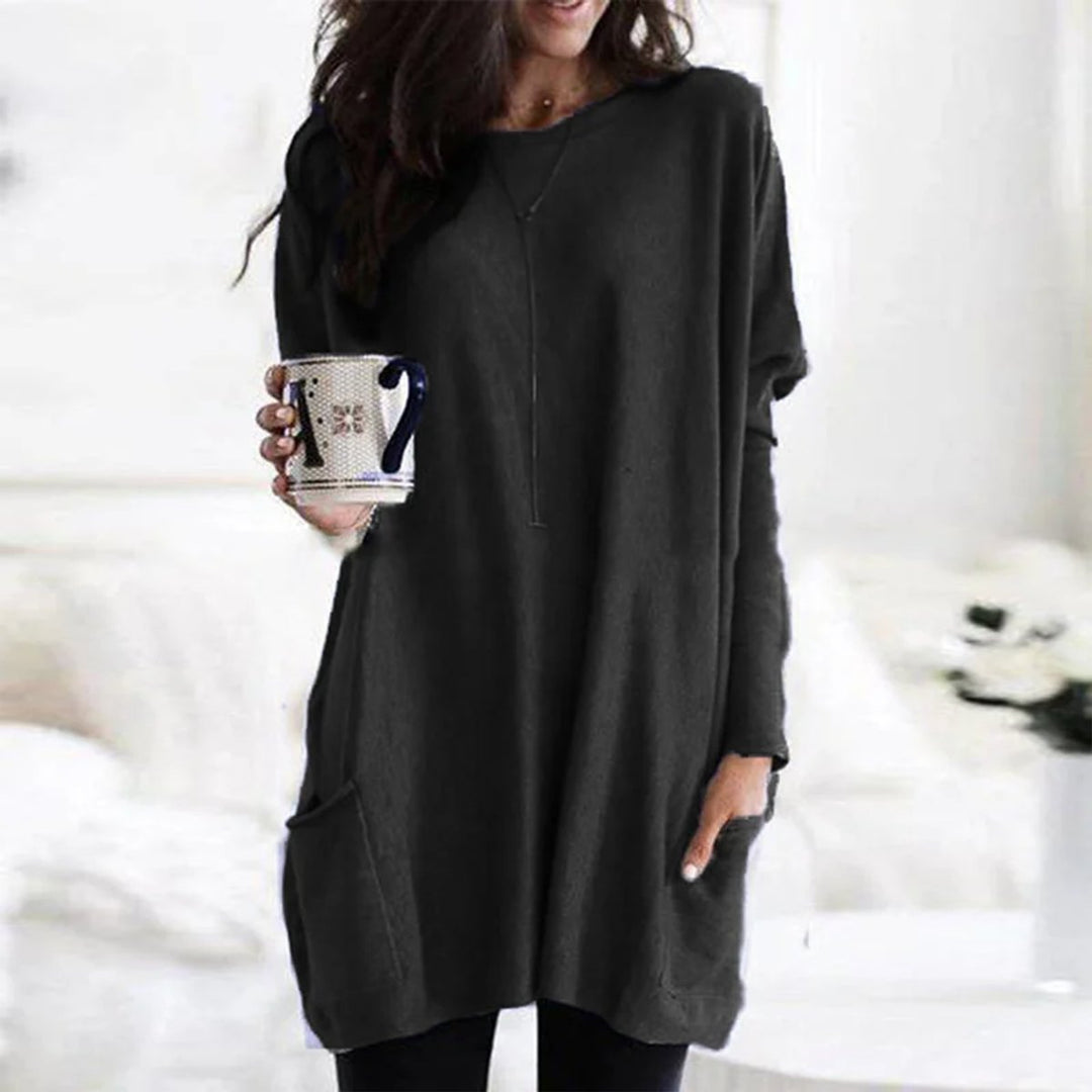 Briella | Women's Oversized Long Sleeve Tunic with Pockets