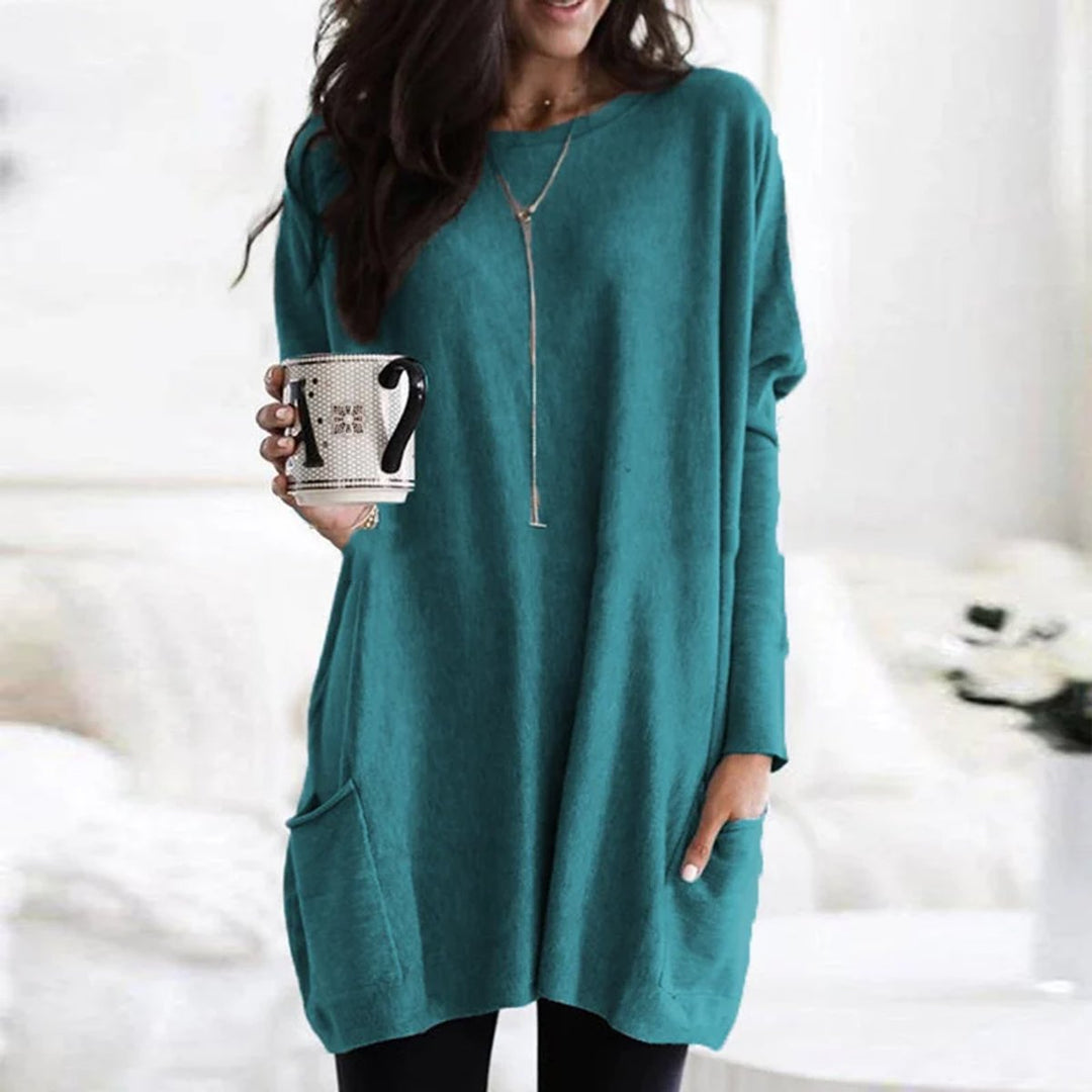 Briella | Women's Oversized Long Sleeve Tunic with Pockets
