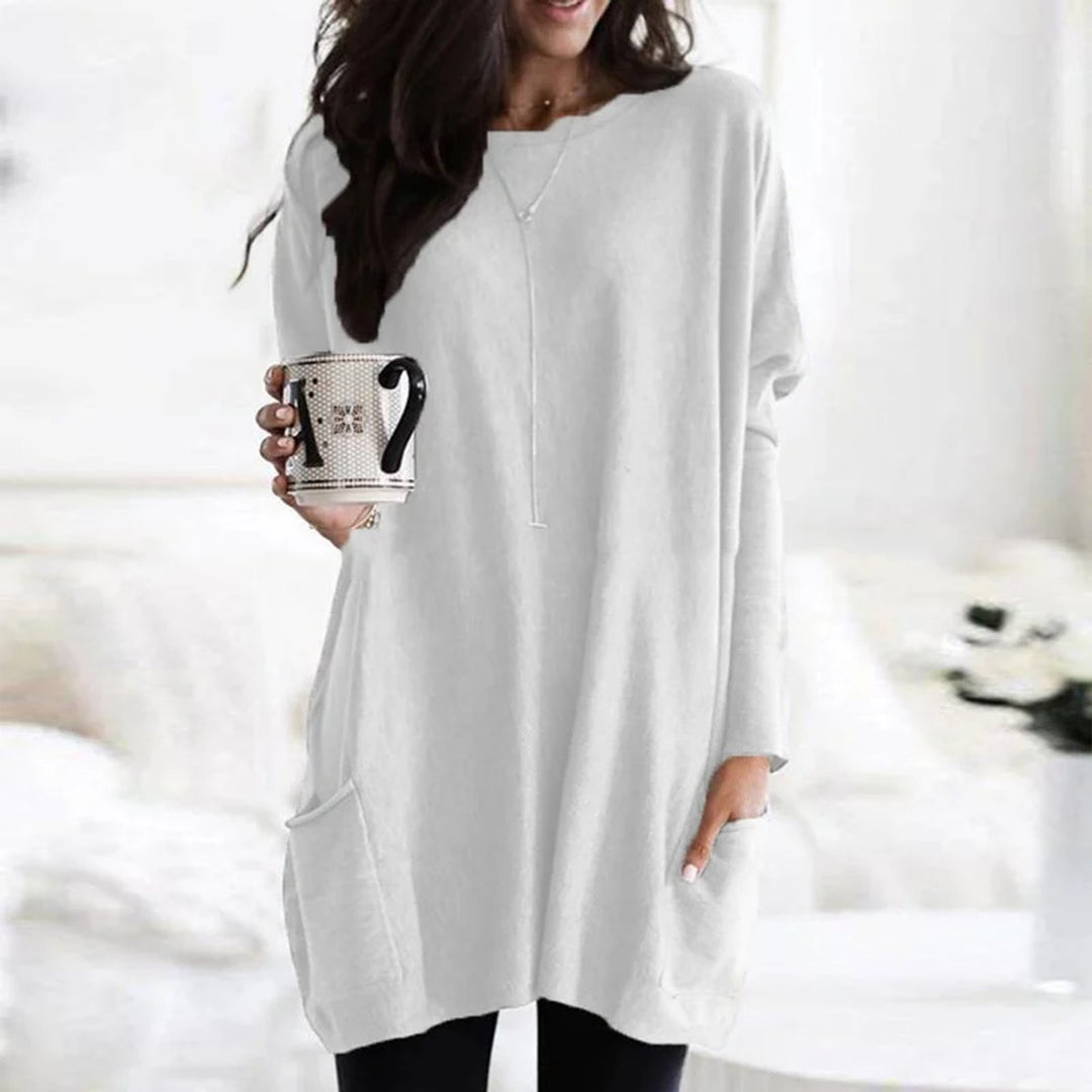 Briella | Women's Oversized Long Sleeve Tunic with Pockets