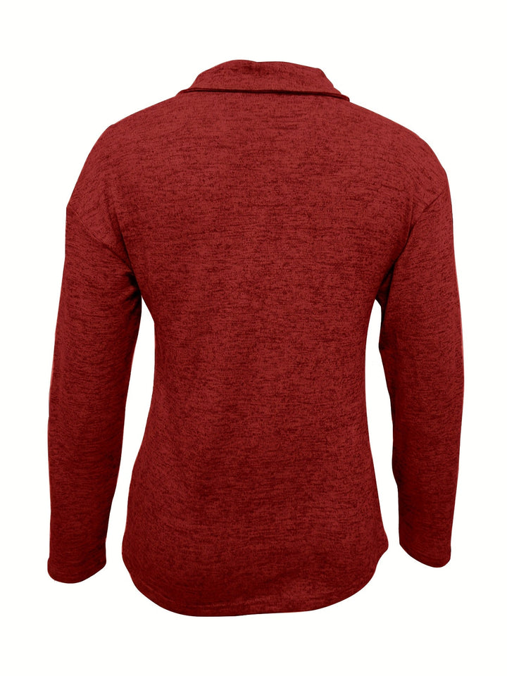 Quinn | Women's Half Zip Pullover Long Sleeve Casual Top