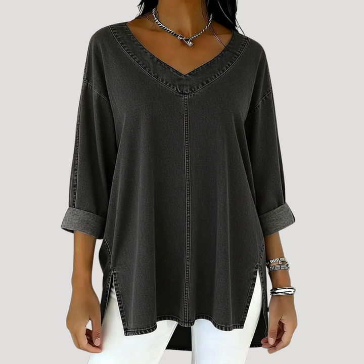 Magnolia | Women's V-Neck Relaxed Tunic Top