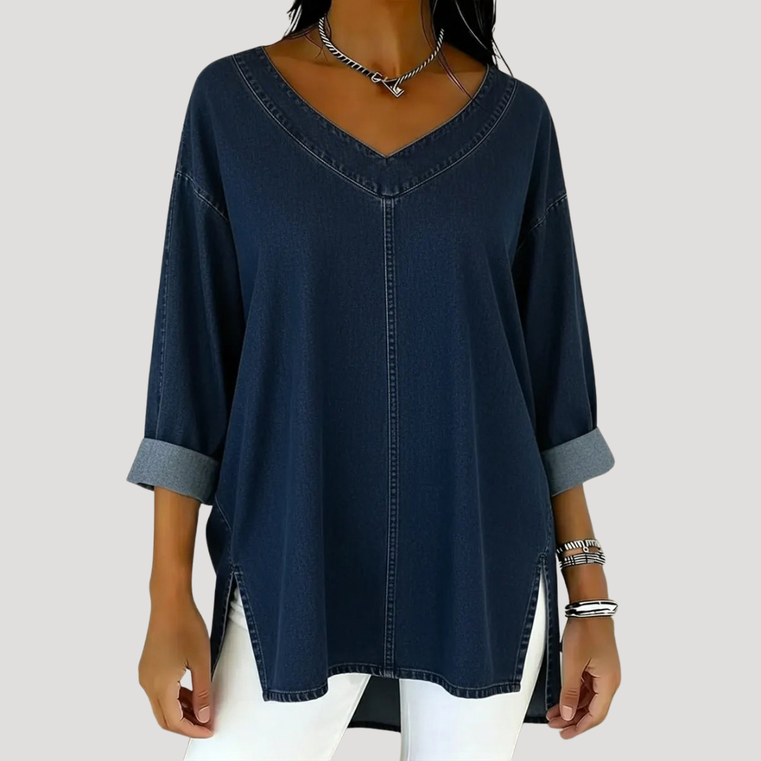 Magnolia | Women's V-Neck Relaxed Tunic Top