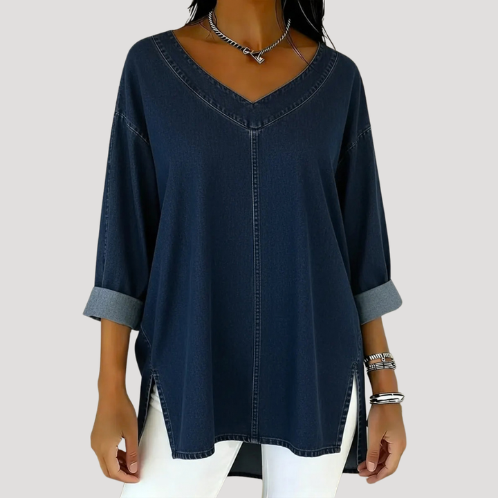 Magnolia | Women's V-Neck Relaxed Tunic Top