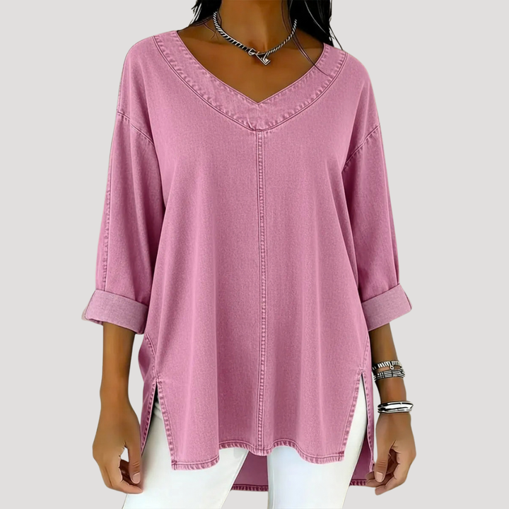 Magnolia | Women's V-Neck Relaxed Tunic Top