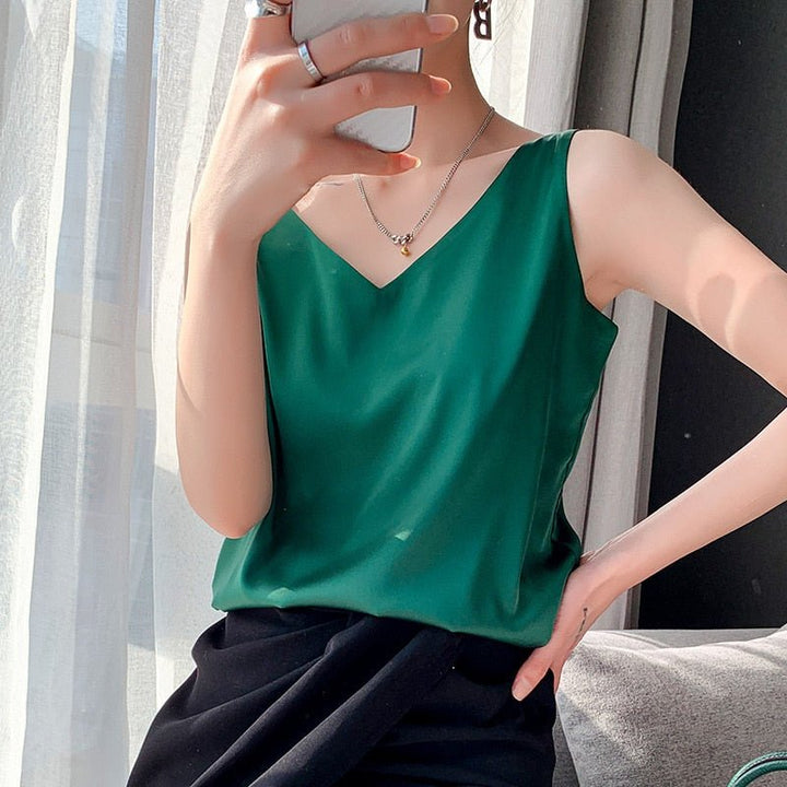 Orina | Women's V-Neck Sleeveless Tank Top