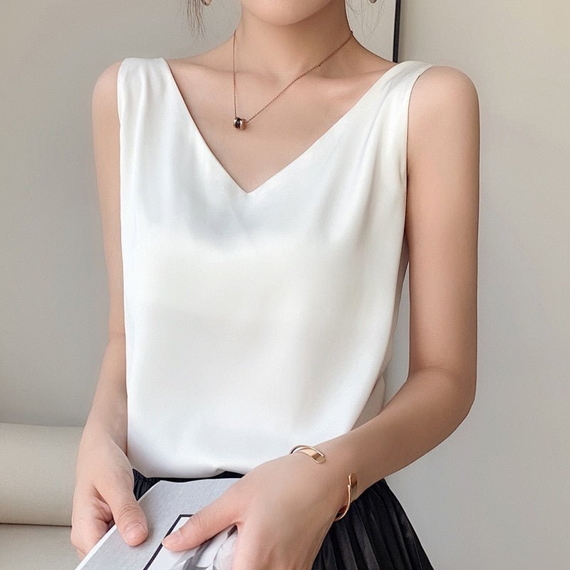 Orina | Women's V-Neck Sleeveless Tank Top