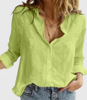 Quinby | Women's Floral Print Collared Blouse