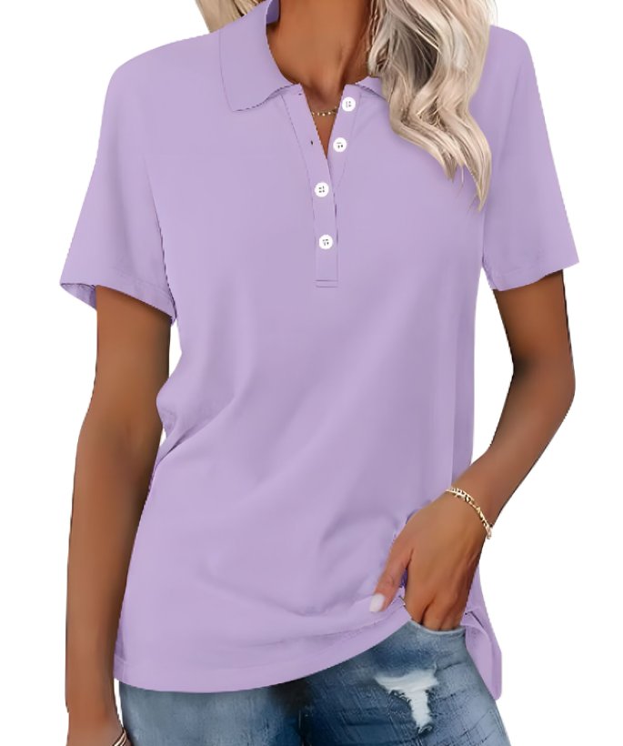 Thessaly | Women's Collared Short Sleeve Polo Shirt