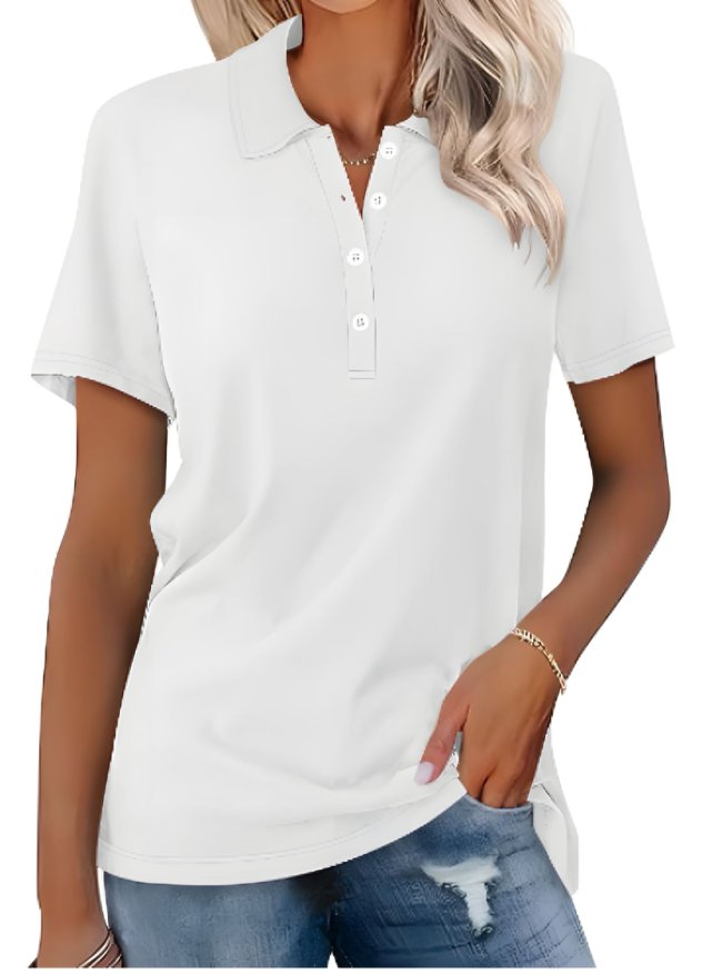 Thessaly | Women's Collared Short Sleeve Polo Shirt