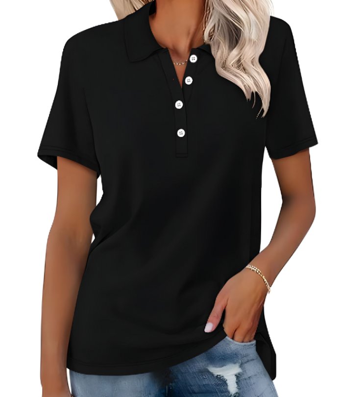 Thessaly | Women's Collared Short Sleeve Polo Shirt