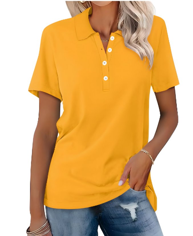 Thessaly | Women's Collared Short Sleeve Polo Shirt