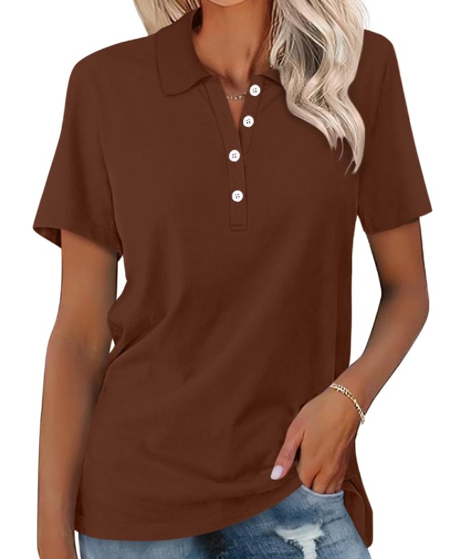 Thessaly | Women's Collared Short Sleeve Polo Shirt