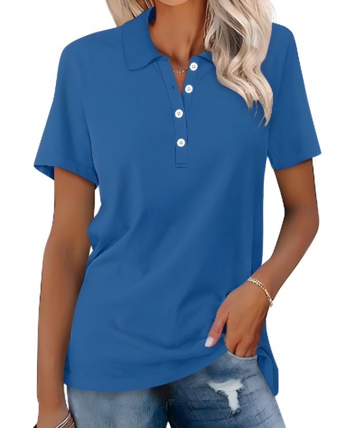 Thessaly | Women's Collared Short Sleeve Polo Shirt
