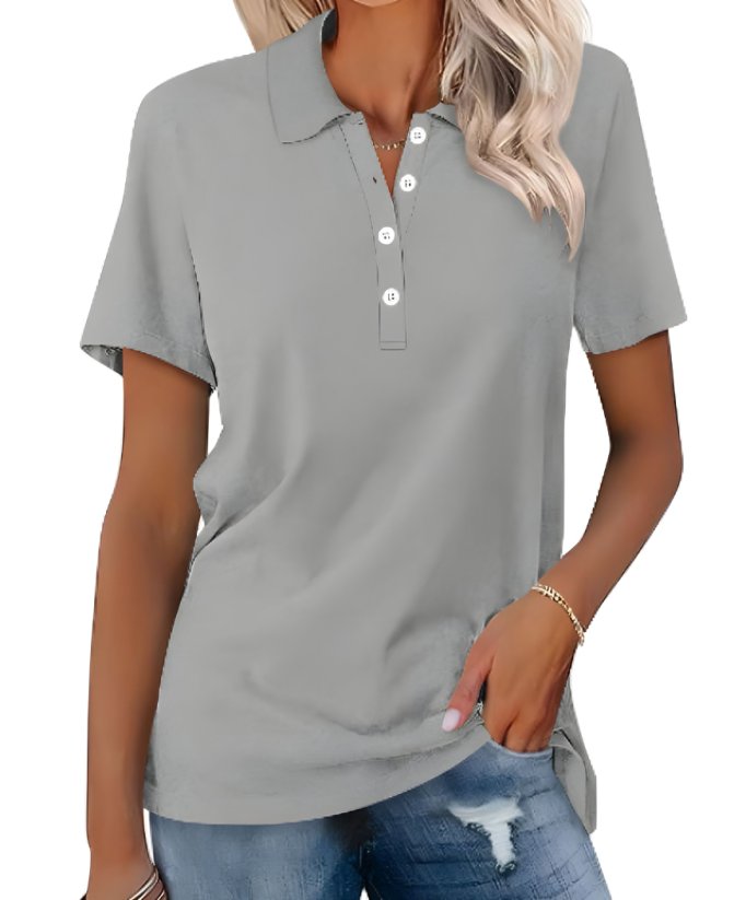 Thessaly | Women's Collared Short Sleeve Polo Shirt