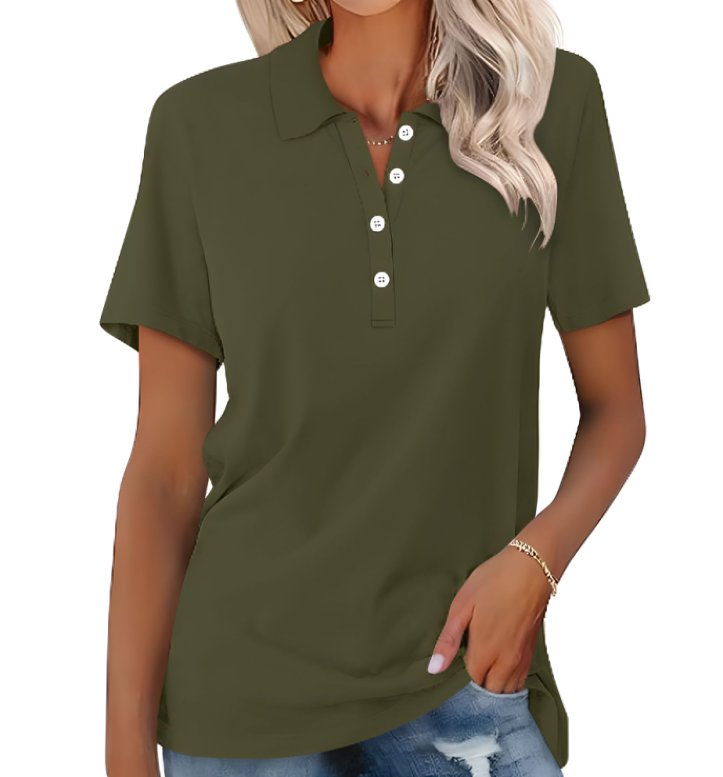 Thessaly | Women's Collared Short Sleeve Polo Shirt