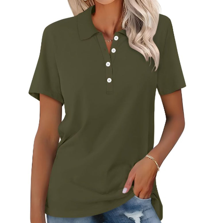 Thessaly | Women's Collared Short Sleeve Polo Shirt