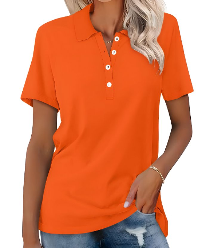 Thessaly | Women's Collared Short Sleeve Polo Shirt