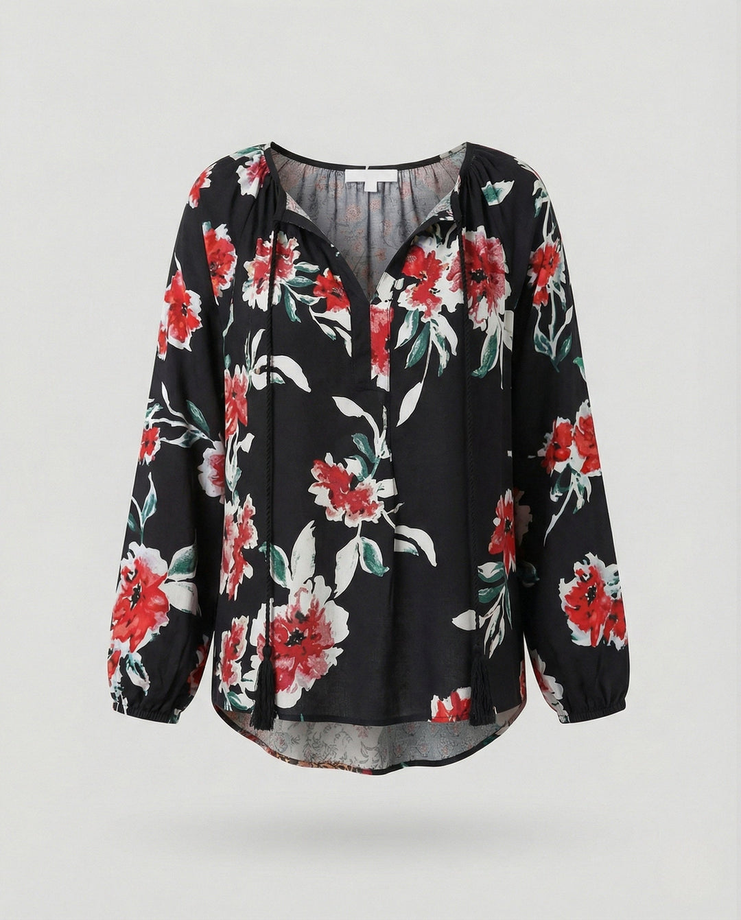 Tierney | Women's Boho Patchwork Long Sleeve Blouse