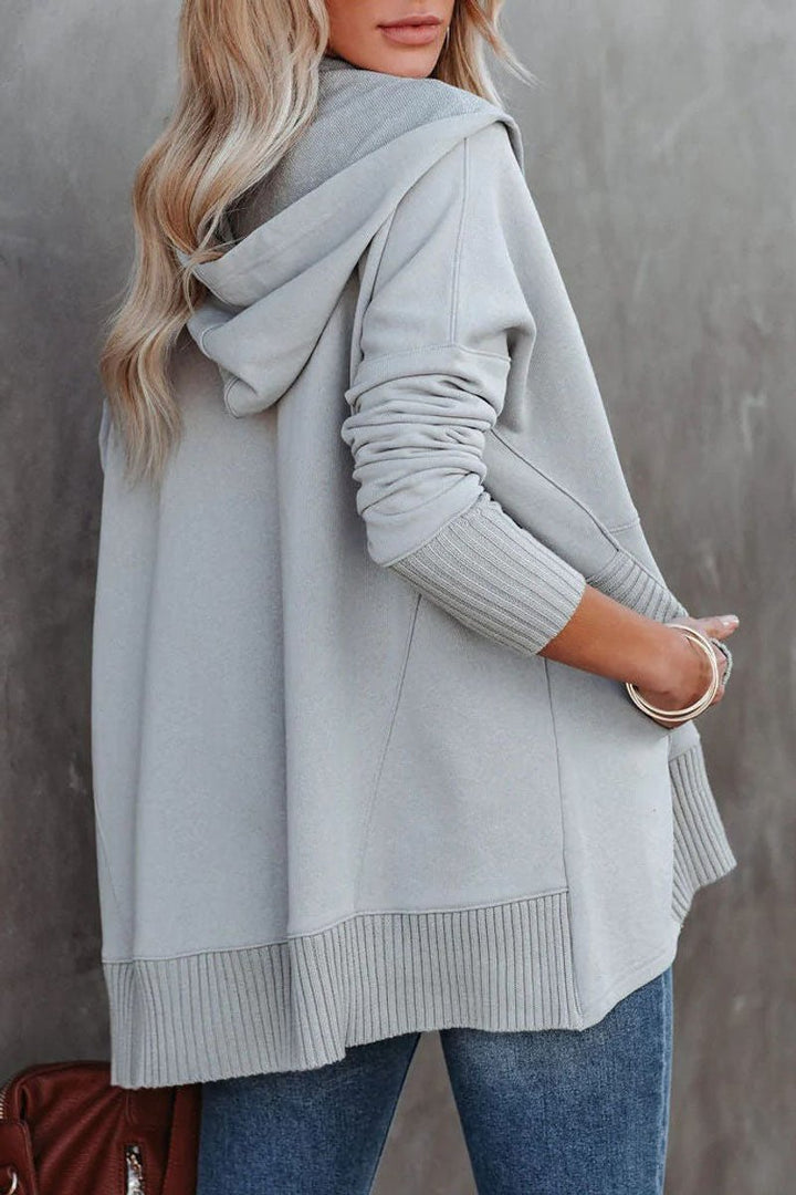 Waverly | Women's Oversized Henley Pullover Hoodie
